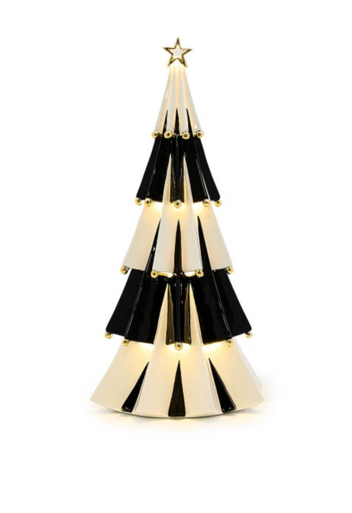 Courtly Noel Ceramic Illuminated Tree