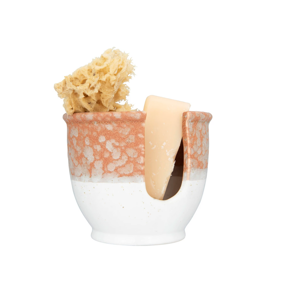Stoneware Sponge Holder with Glaze, 2 Colors