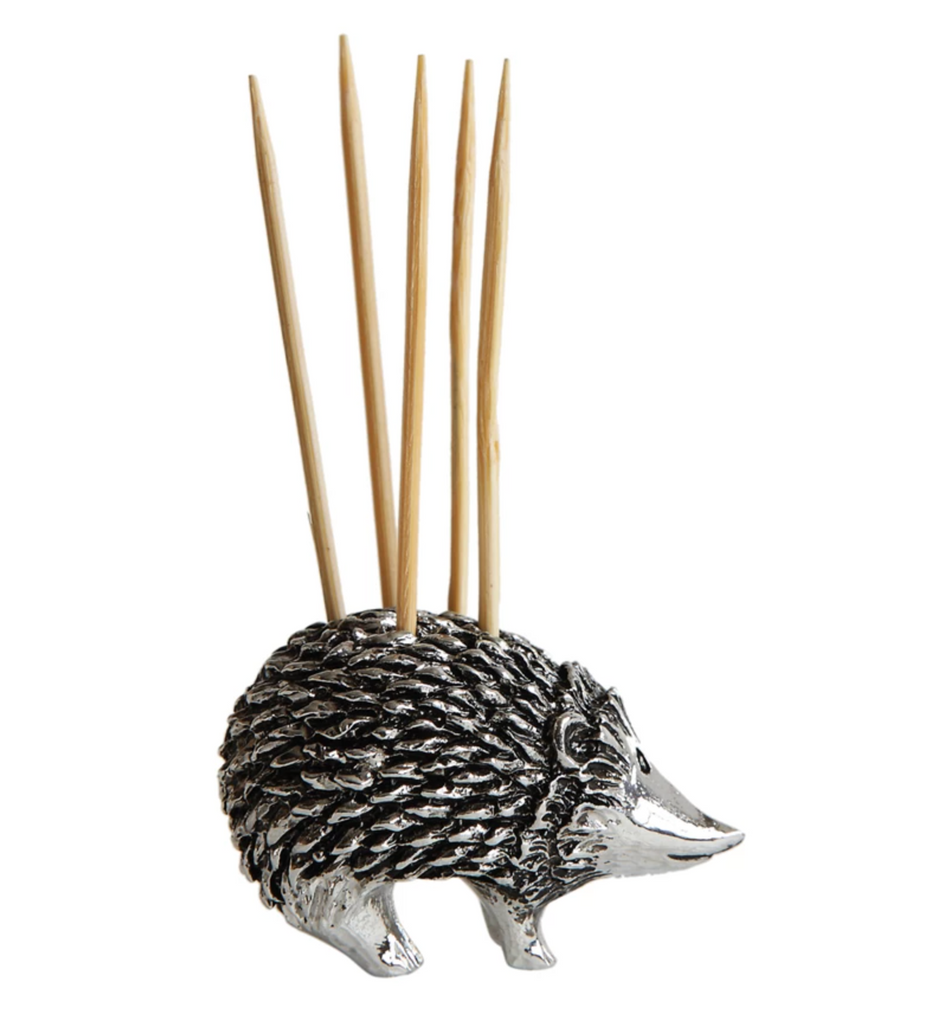 Hedgehog Toothpick Holder Toothpicks, Set of 6