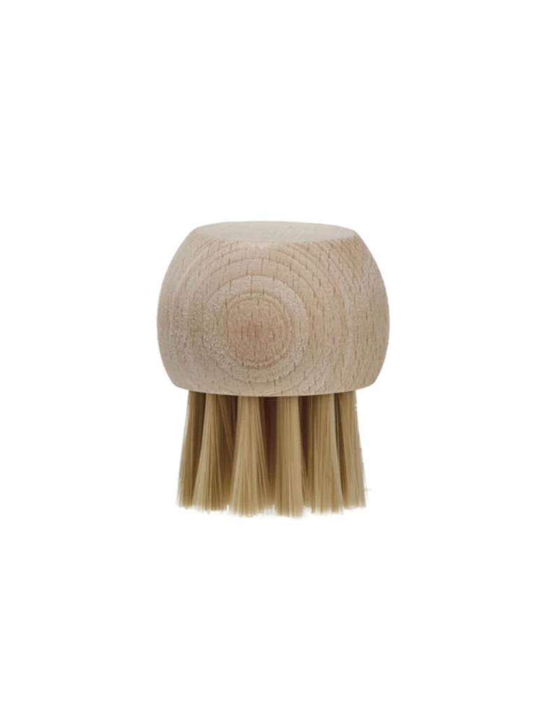 Beech Wood & Plastic Vegetable Brush, Natural