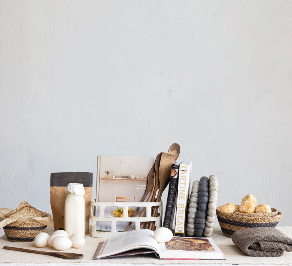 Handmade Wool Felt Ball Trivet, 3 Colors