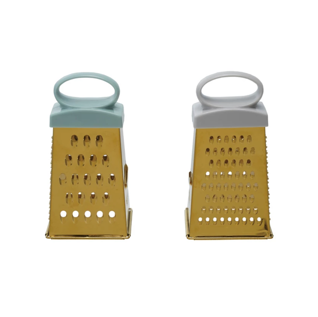 Stainless Steel 4-Sided Grater, Gold Finish, 2 Colors