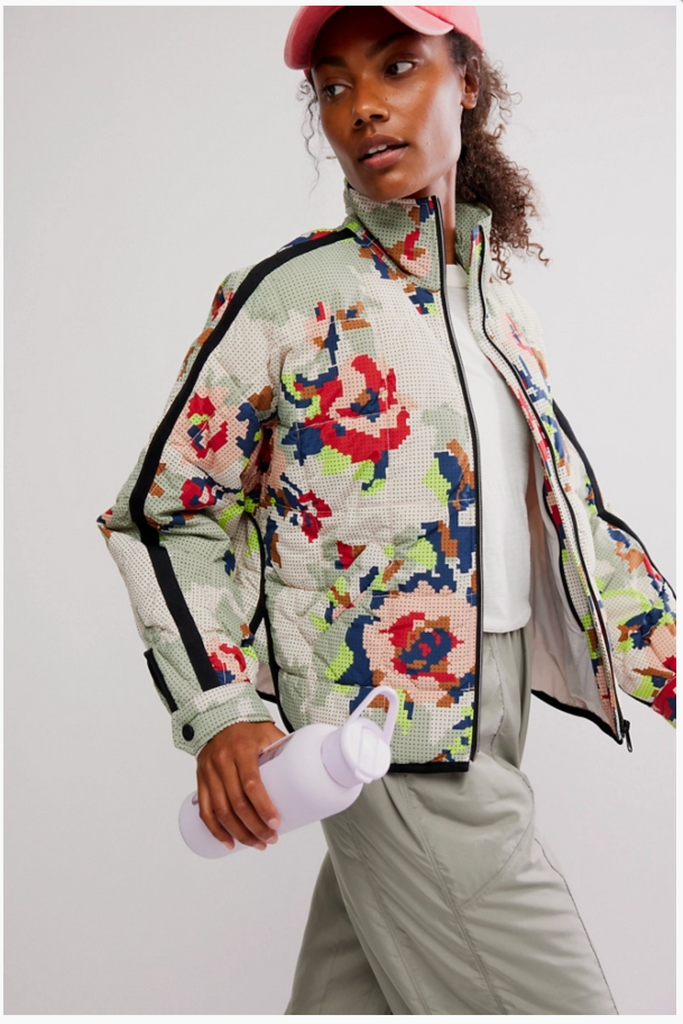 PIPPA PACKABLE PRINTED / CROSS STITCH FLORAL