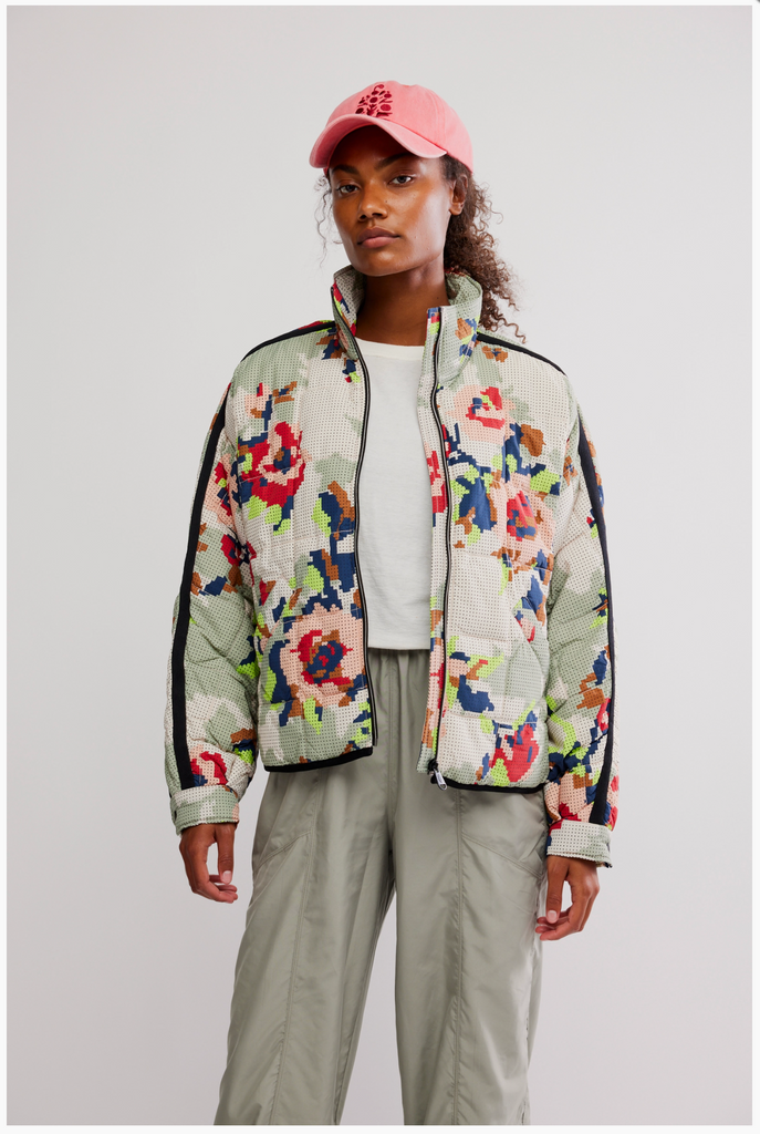 PIPPA PACKABLE PRINTED / CROSS STITCH FLORAL