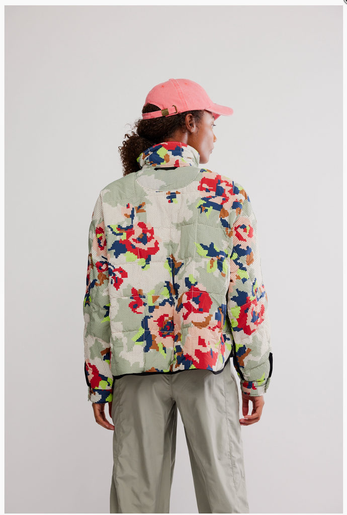 PIPPA PACKABLE PRINTED / CROSS STITCH FLORAL