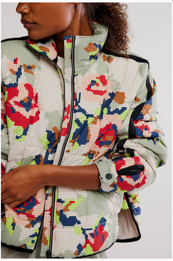 PIPPA PACKABLE PRINTED / CROSS STITCH FLORAL