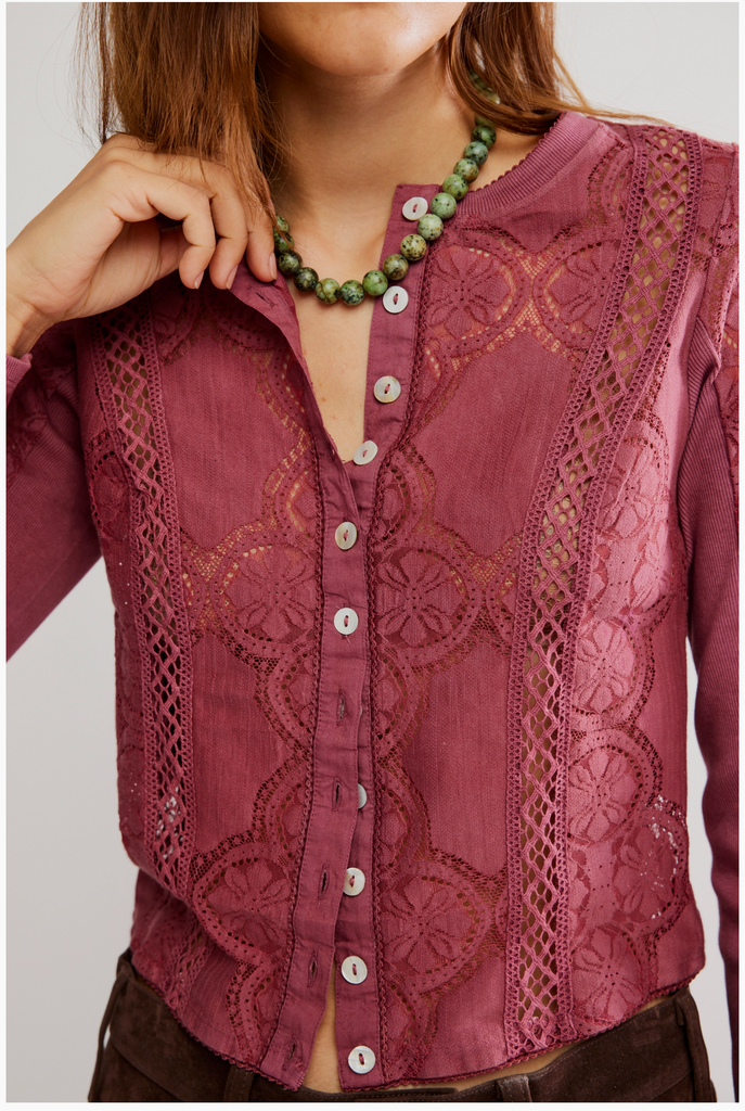 JAE KNIT LONG SLEEVE / CRUSHED BERRY