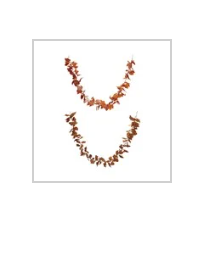 72"L x 6"H Faux Leaf Garland, 2 Colors