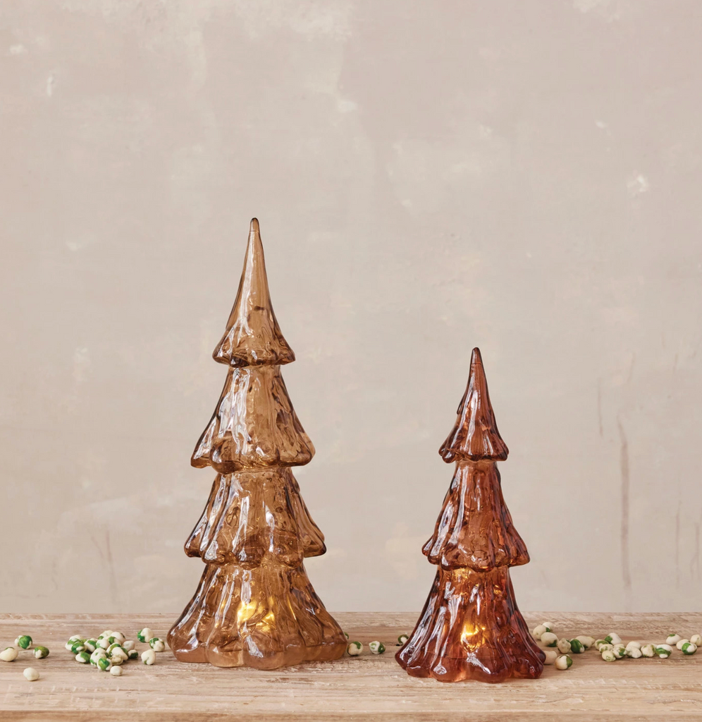 Resin Tree with LED Light, Brown (Requires 3-AAA Batteries)