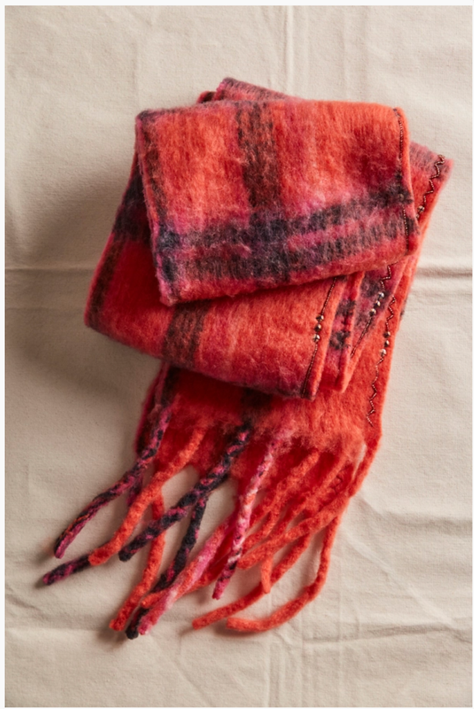 HIGHLAND PLAID SKINNY SCA / PINK COMBO