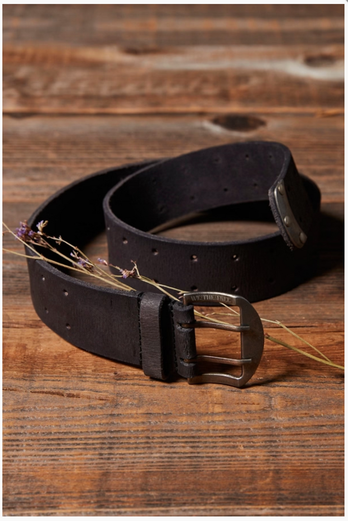 WTF DOUBLE CROSS BELT / BLACK