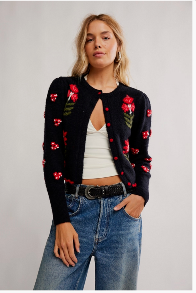 NONNA SWEATER / MIDNIGHT BLOOM COMBO