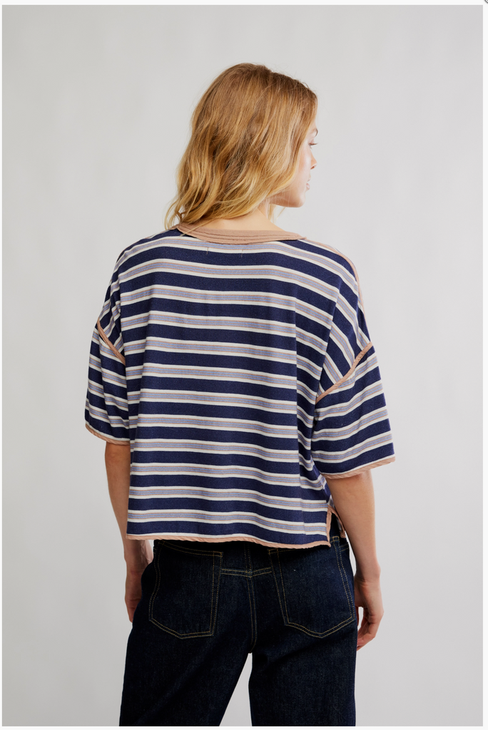 CLEAN RUGBY TEE / NAVY COMBO