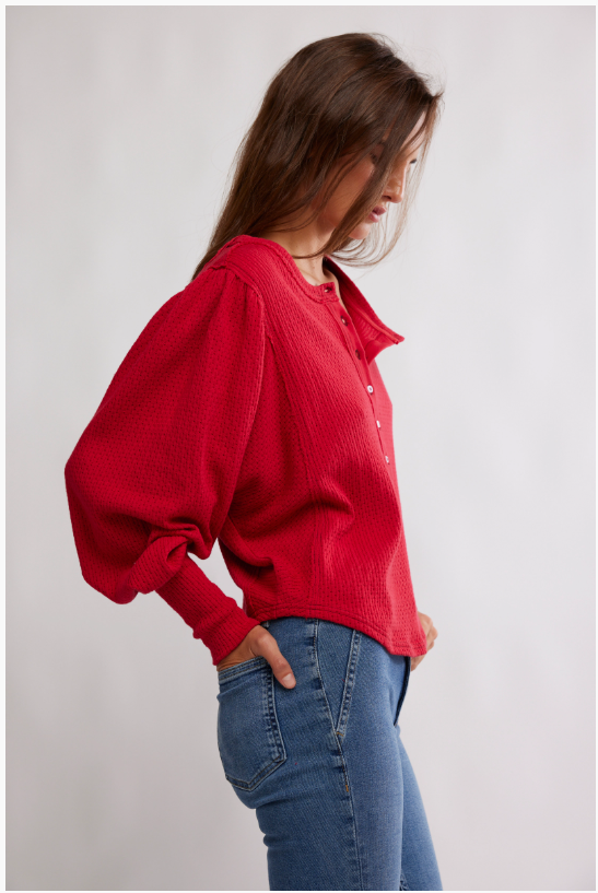 QUINN KNIT TOP / SALSA