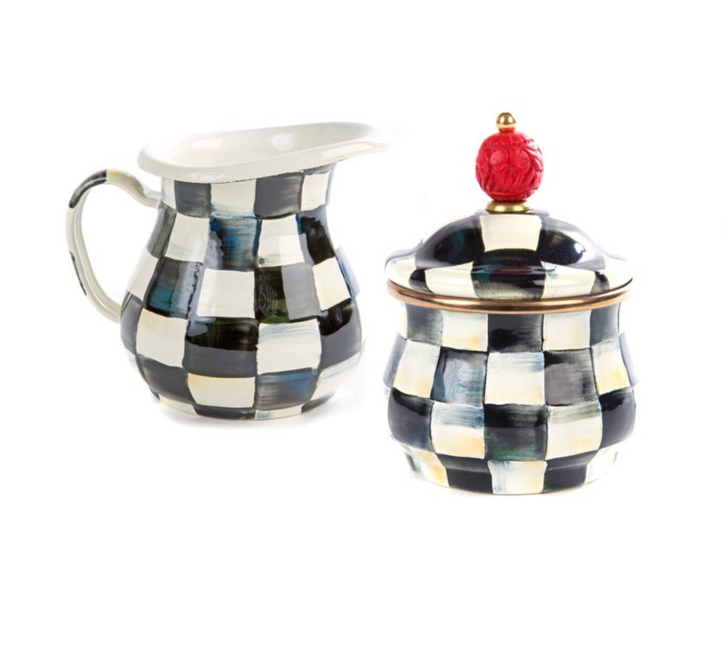 Courtly Check Creamer & Sugar Bowl Set