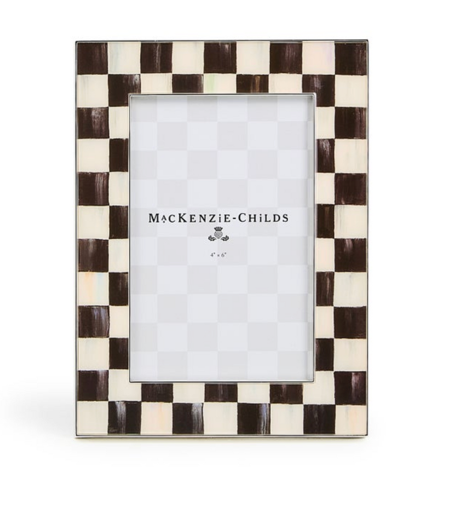 Courtly Check Silver Plated 4" x 6" Frame