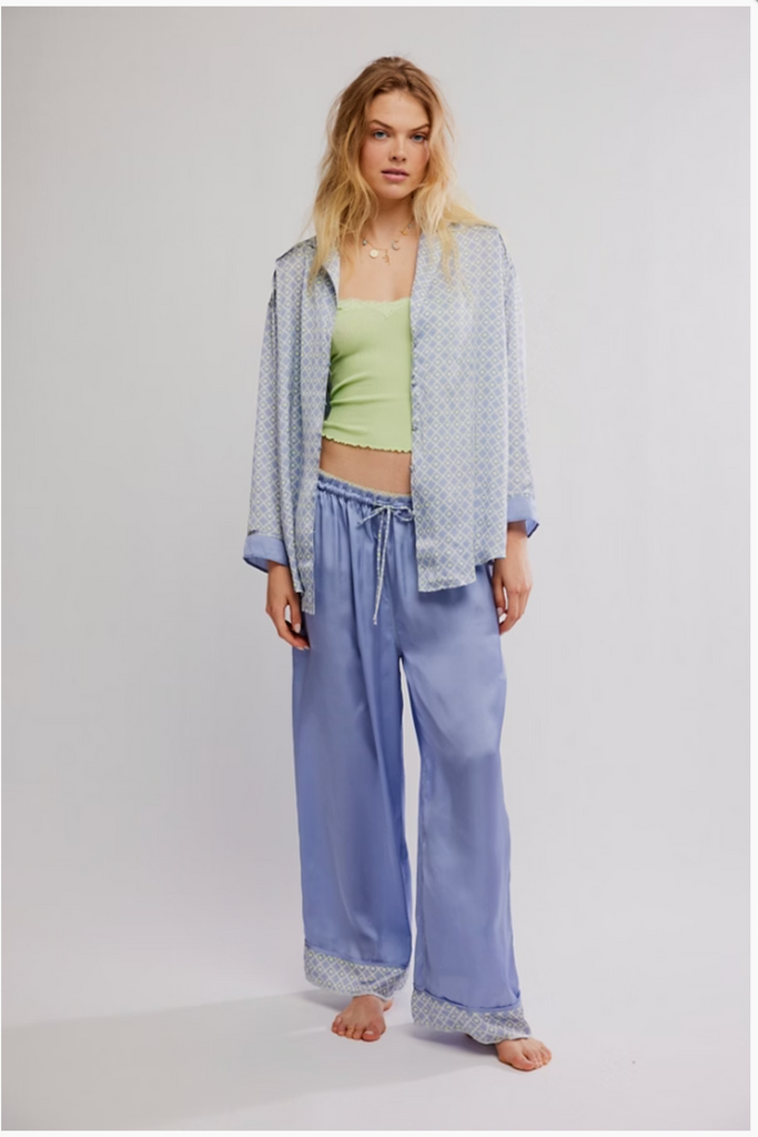 DREAMY DAYS PAJAMA SET / LIME KIWI COMBO