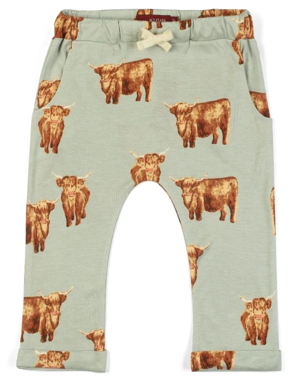 Highland Cow Jogger Pant Milkbarn 12-18M