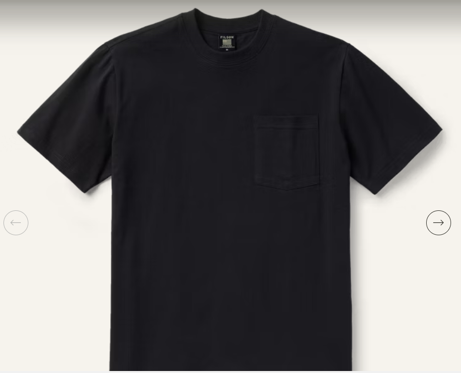 PIONEER POCKET T-SHIRT FILSON BLACK