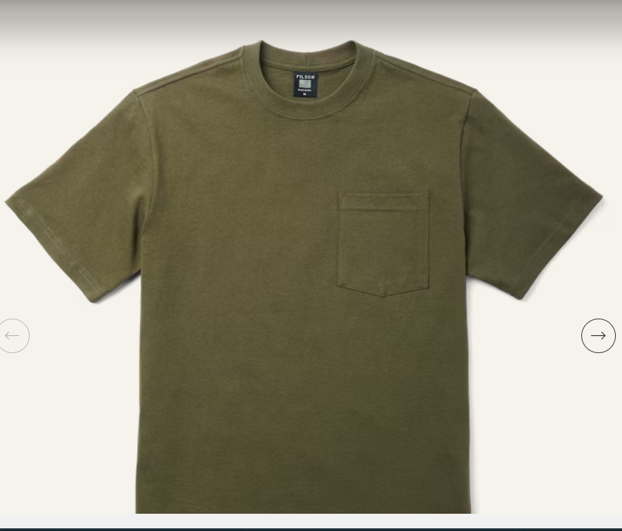 PIONEER POCKET T-SHIRT FILSON OLIVE GREEN