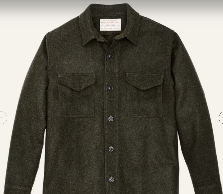 Wool Jac-shirt Forest Green Filson