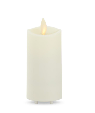 Outdoor Flameless Candle Pearl ivory Slim Pillar Luminara