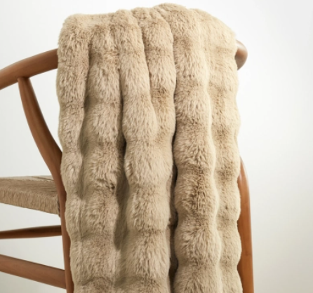 Fab Faux Sand Throw Annie Selke