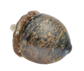 MD UMBER GRAIN GLASS ACORN