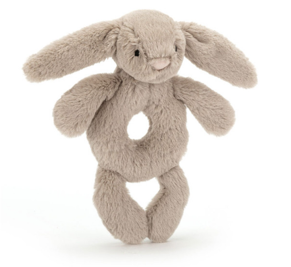 Bashful Bunny Ring Rattle Beige Jellycat