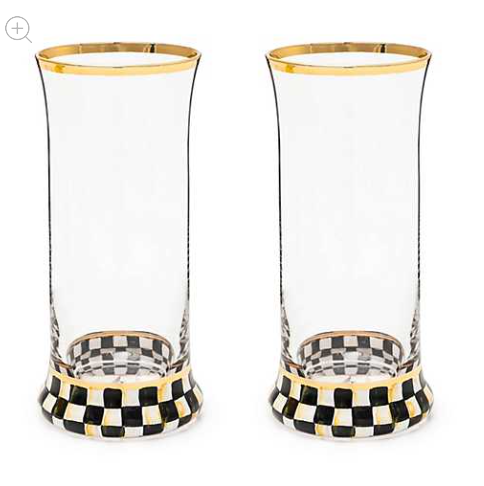 Courtly Check Highball Glass, Set of 2