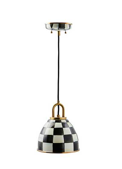 Courtly Check 8" Dome Pendant Lamp