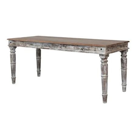 Reclaimed Wood Vintage Reproduction Farmhouse Dining Table, KD