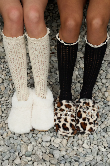 Misty Net Pointelle Tall