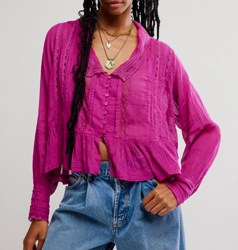 ELODIE BLOUSE / DRAGONFRUIT