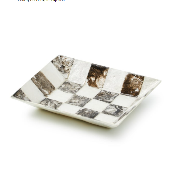 Courtly Check Capiz Soap Dish