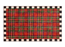 royal stewart tartan red washable rug