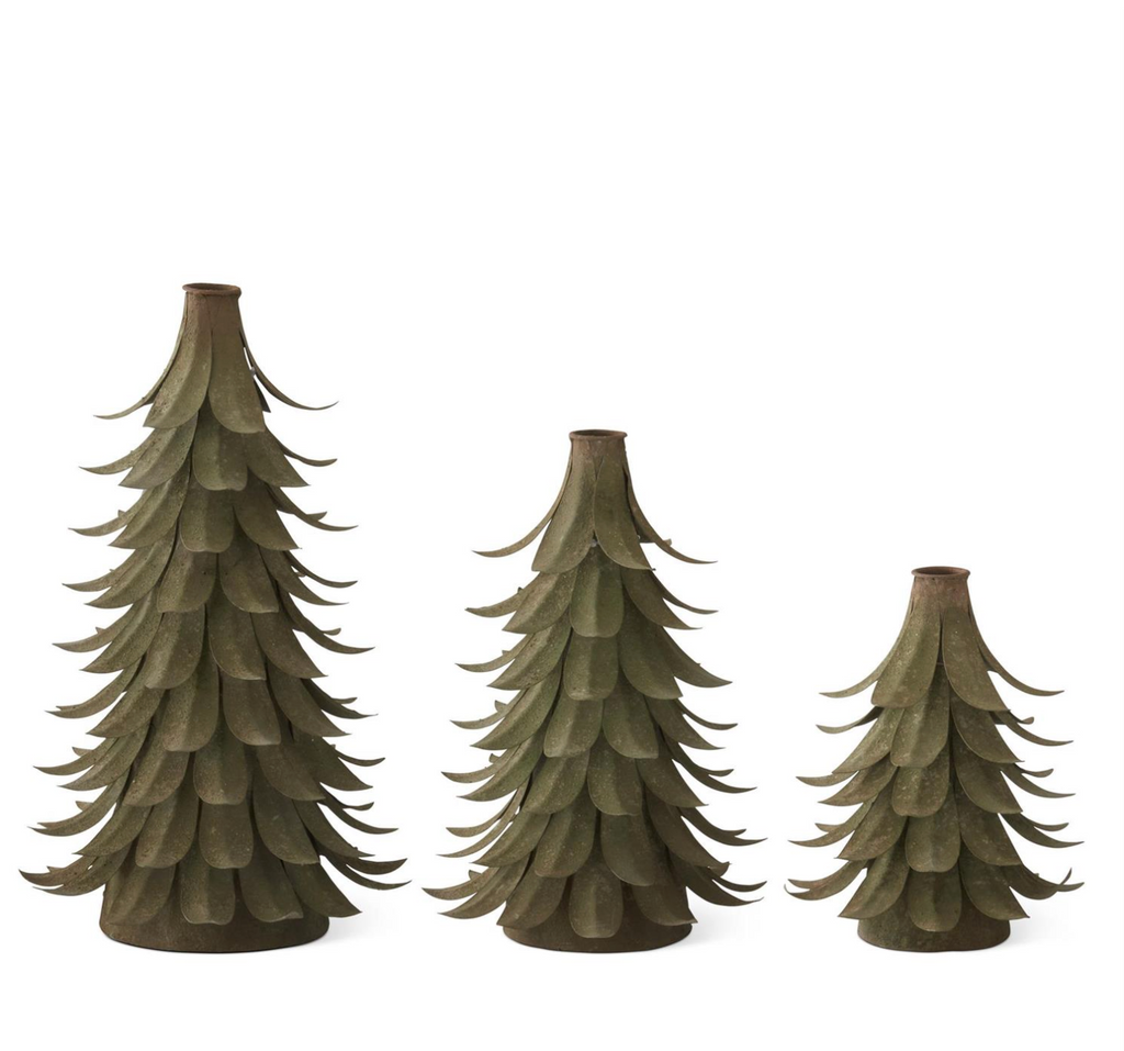 Iron Tree Candleholders w/Patina Finish