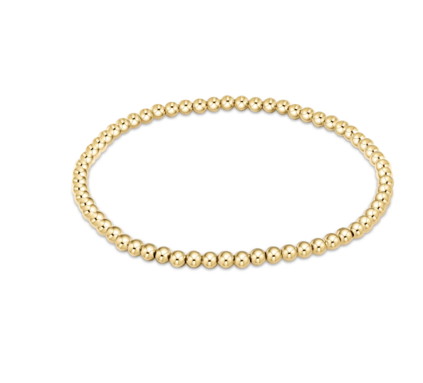 Classic Gold 3mm Bead Bracelet
