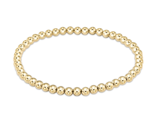 Classic Gold 4mm Bead Bracelet
