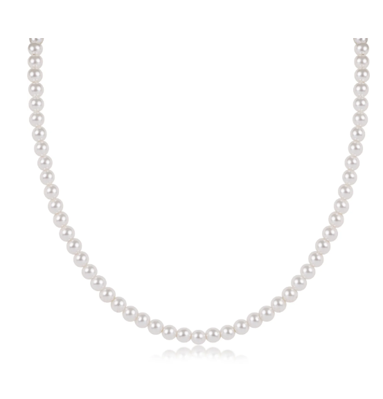 15" Choker Classic Pearl 4mm Bead