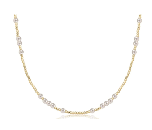 15" Choker Hope Unwritten - 4mm Pearl