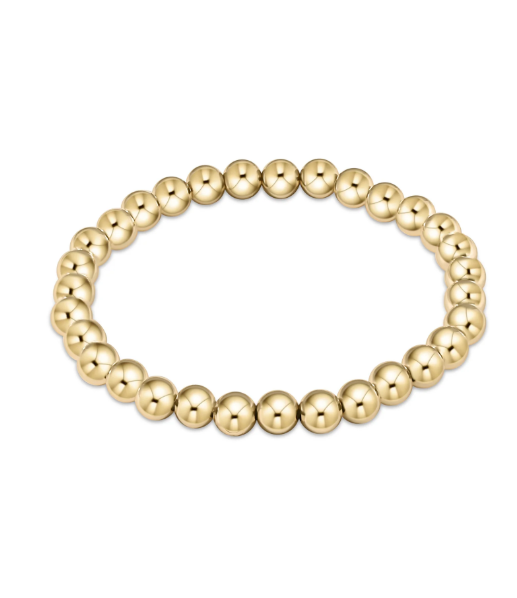 Classic Gold 6mm Bead Bracelet