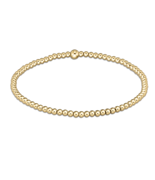 Classic Gold 2.5mm Bead Bracelet