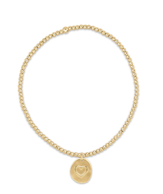 Classic Gold 2mm Bead Bracelet - Inspire Love Small