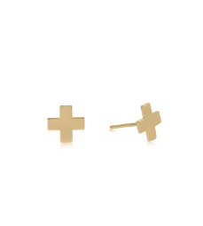 Signature Cross Stud - Gold