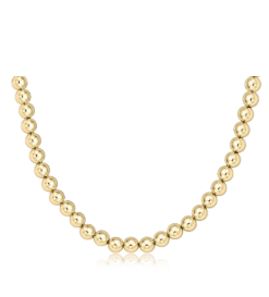 15" Choker Classic Gold 8mm Bead