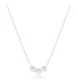16" Necklace Gold - Joy Pearl