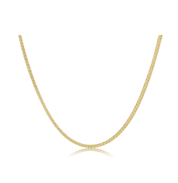 17" Choker Herringbone Chain - Gold
