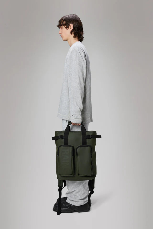 rains green man backpack Texel Tote Backpack Green