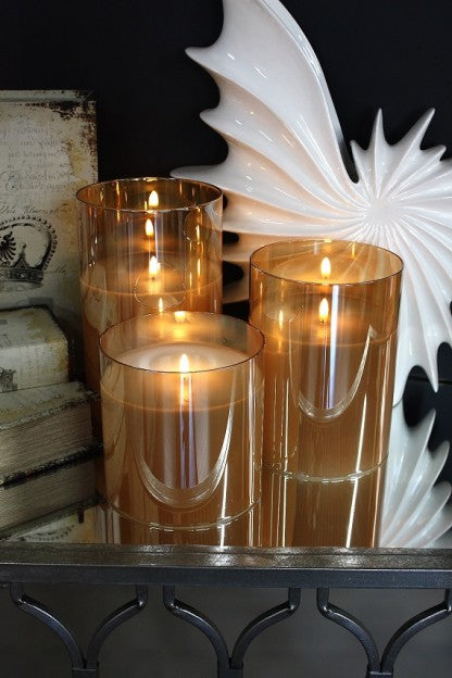 Champagne Radiance Poured Candle - 6x6